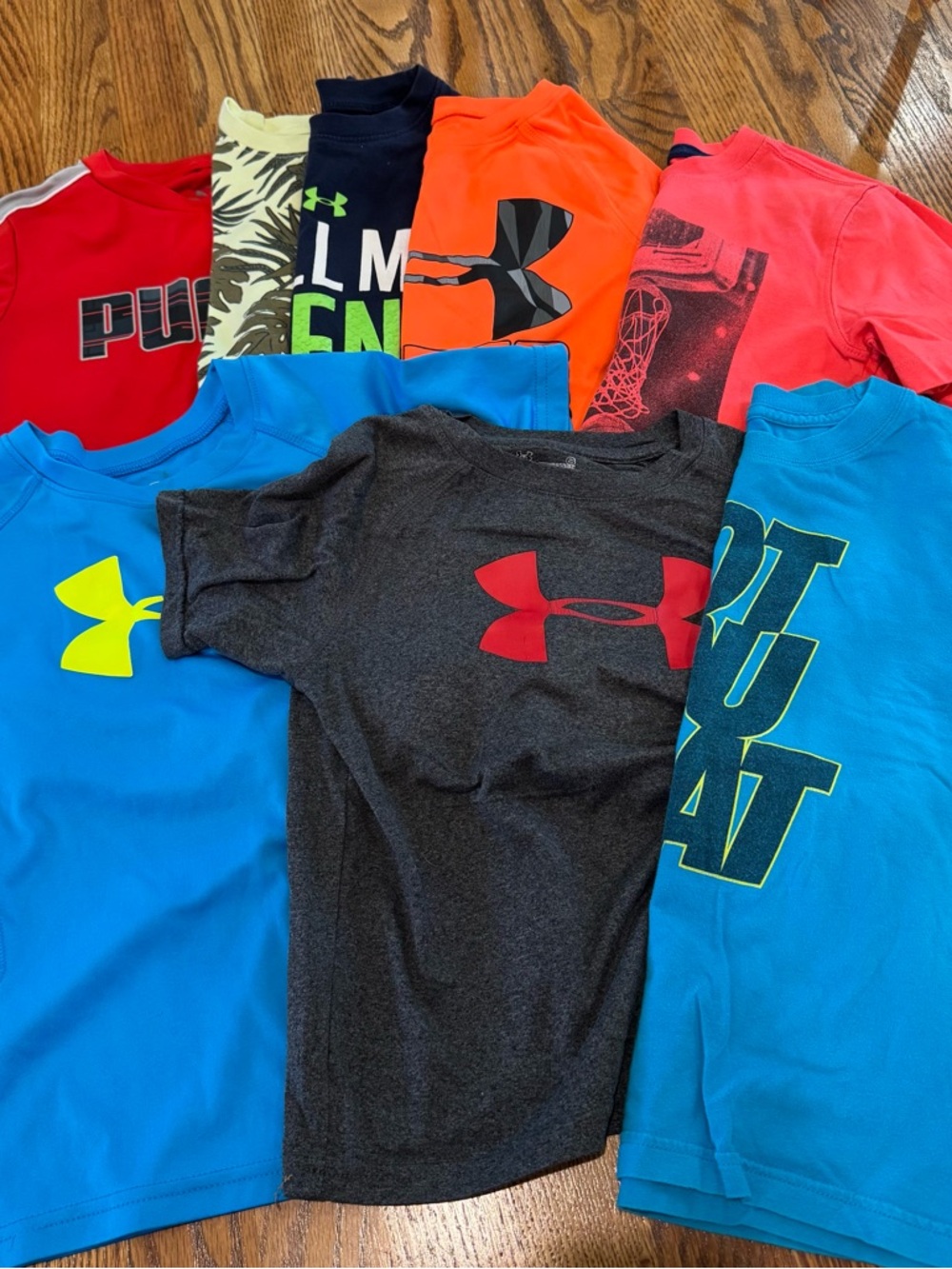 Under Armour boys size 6 short sleeve shirt bundle